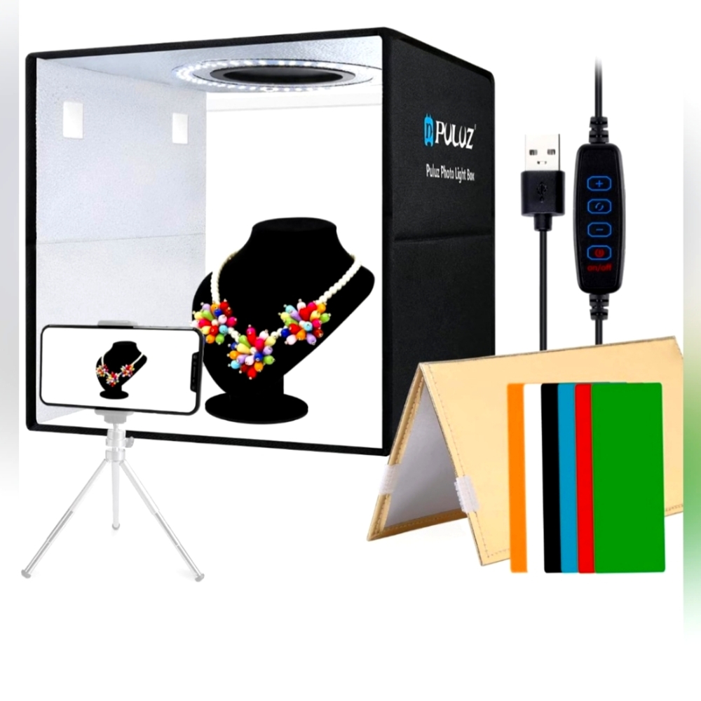 📸 PULUZ Light Box Photography, 12"x12" Professional🔆
